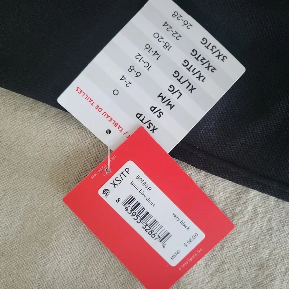 NWT Spanx Lamn Biker Short Very Black #50180R  / Shapewear/ Athleticwear - Picture 5 of 9